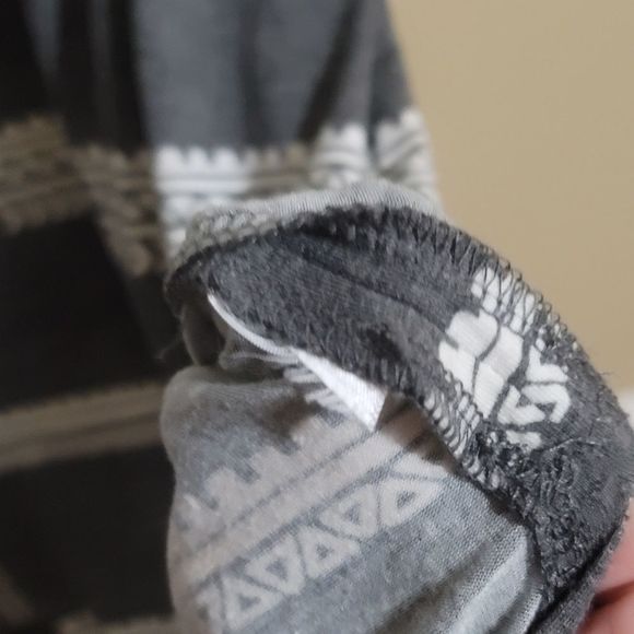 Mossimo | Gray Stripe Side Slit Maxi Dress - Picture 7 of 7